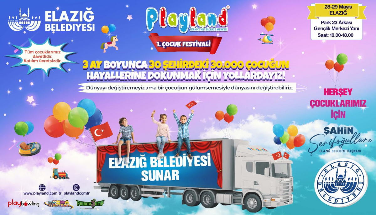 Elazığ’da 1. Çocuk Festivali Düzenleniyor